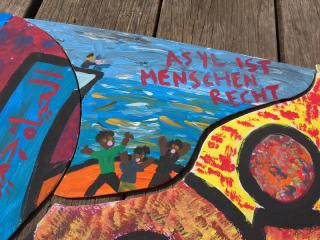 Puzzle Detail: Asyl ist Menschenrecht