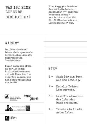 Buchkarte Lebende Bibliothek