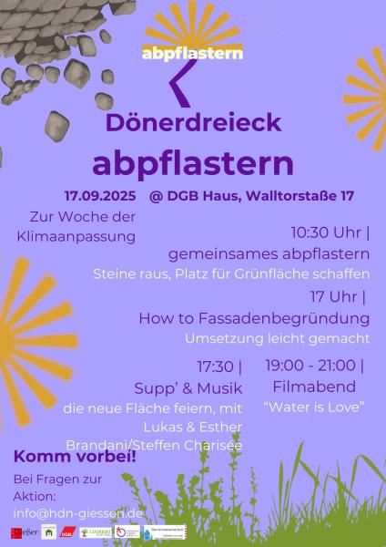Abpflastern Plakat