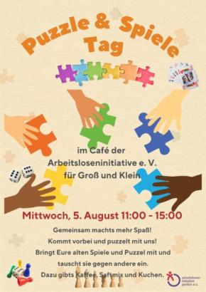 Flyer Puzzle- und Spieletag