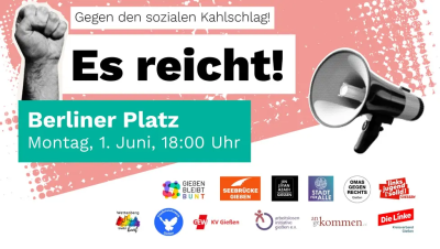 Demo Aufruf "es reicht!"