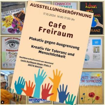Plakativ Ausstellungsplakat