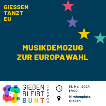 Musik Demo Zug zur Europawahl