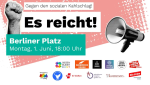 Demo-Aufruf "es reicht!"
